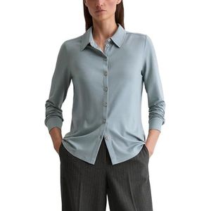 Marc O'Polo - Blouse - Opaal - Lange Mouw - Normale Pasvorm