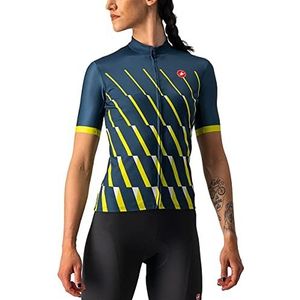 CASTELLI Dames Pendio Jersey Sweatshirt, Moonlite Ocean/Sulphur/White, XL