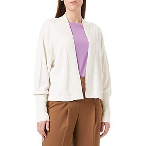 Sisley Dames L/S 14ETM600N Cardigan Sweater, Bianco 10R, XL