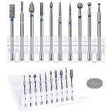 Professionele Diamantbits - Gelegeerde Wolfraamstalen Bits - 10 Stuks - Voor Nagelfrees en Manicure
