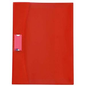 Viquel Heftenveloppen, 24 x 32 cm, transparant, met kleppen voor schriften, 24 x 32 cm, rood, 50 stuks