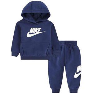 Nike Babypak Club French Terry blauw, Blauw/Wit, 12 Maanden