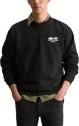 Marc O'Polo DENIM - Sweatshirt - Zwart/Wit - Lange Mouw