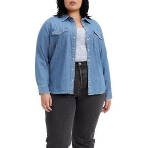 LEVI’S PLUS - Essential Western - Jeanshemd - Blauw