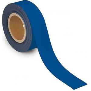 Maul Identificatietape, magnetisch, 1000 mm x 5 cm, 1 mm, blauw