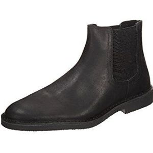 SELECTED Sel Leon Leather H Chelsea boots voor heren, zwart zwart, 45 EU