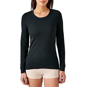 Damart Dames T-shirt Somches Longues. Thermisch ondergoed tops, zwart (Noir 56680-17010), L