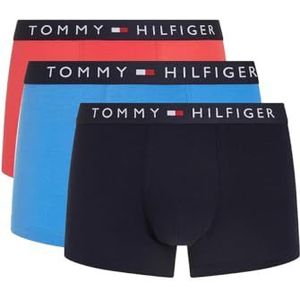 Tommy Hilfiger Heren 3P Trunk Laser Roze/Des Sky/Blue Spell M, Laser Roze/Des Sky/Blauwe Spell, M