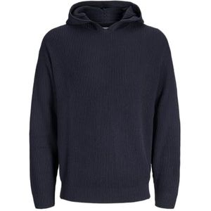 JACK & JONES Heren Jjpannel Knit Hoodie, sky captain, XS
