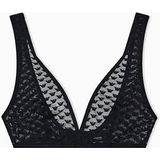Emporio Armani All Over Eagle Mesh Unpadded Bralette Bh