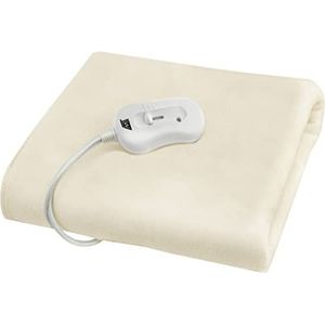 Malatec Elektrische deken, 3 verwarmingsniveaus, perfect voor het opwarmen van je bed, beschikt over bevestigingspunten voor bed of matras 4597