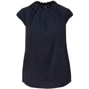 comma Satijnen blouse met plooien, 5976, 46