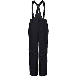 killtec jongens Functionele broek/skibroek met afritsbaar bovenstuk, sneeuwvanger en randbescherming KSW 79 BYS SKI PNTS, black blue, 128, 37310-000