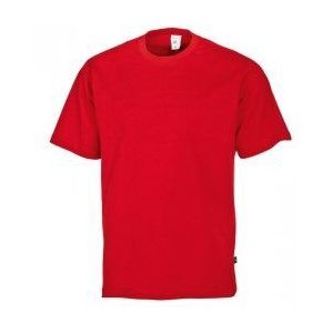 BP 1221-170-81-S unisex T-shirt, 1/2 mouwen, ronde hals, lengte 70 cm, 160,00 g/m² puur katoen, rood, S