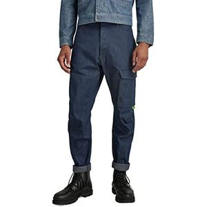 G-Star Raw Bearing 3d Cargo Broek heren , Blauw (Raw Denim C970-001) , 30W / 32L