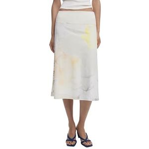 Desigual - Midi-Rok - A-Lijn - Multicolor - Zachte Stof