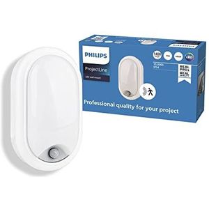 Philips ProjectLine wandlamp, ovaal, 1400lm, 4000K, met sensor, wit