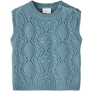 s.Oliver Junior Pullunder mouwloos vest trui jongen, Blauw Groen, 74