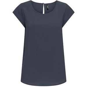 ONLY Onlnova Life Elite S/S Top, Blauwgrijs, XS Vrouwen, Blauw Grijs, XS