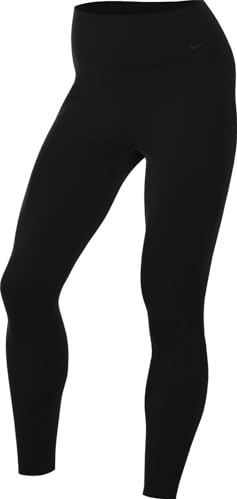 Nike - Universa - Legging - Grijs - 7/8 met Hoge Taille en Zonder Naad aan de Voorkant