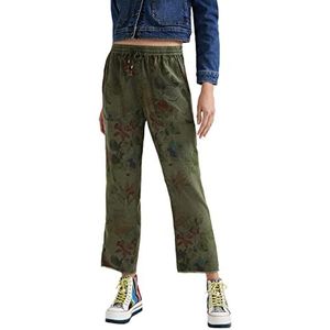 Desigual Mickey Cam Casual broek voor dames, groen, XS