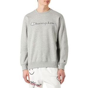 Champion Rochester 1919 Logo Fleece Crewneck sweatshirt, grijs melange (NOGM), XL heren, grijs gem�êleerd (Nogm), XL