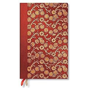 Paperblanks The Waves - Volume 4 (Virginia Woolf's Notebooks) Maxi Horizontal Dayplanner voor 12 maanden 2024 (sluiting met elastische band)