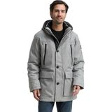 TOM TAILOR - Winterparka - Grijs - Gevoerd - Met Capuchon