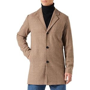 JACK & JONES Heren Jjtommy Wool Coat Jacket Jacket, Crockery/Detail: check, L