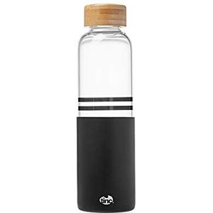 Tinc Milieuvriendelijke glazen waterfles 500ml | Lekbestendige drinkfles met rubberen hoes