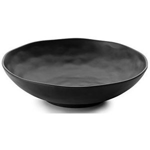 RONDE MELAMINE SCHOTEL ZWART D.31X8 CM