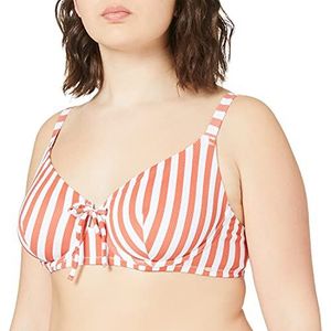 Skiny Damesbeugel beha Surf Girl Bikini, Burntochre Stripes, 75B