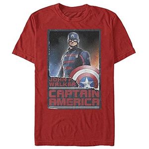 Marvel The Falcon and the Winter Soldier - Stand Tall Cap Unisex Crew neck T-Shirt Red L