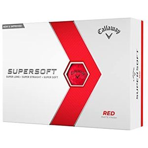 Callaway Supersoft Golfballen 2023 Rood Een dozijn