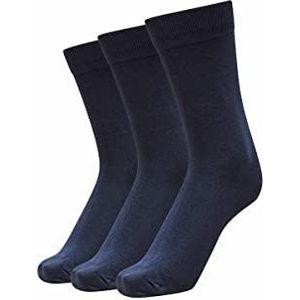 SELECTED HOMME mannelijke sokken 3-pack, blauw (navy blazer), One Size