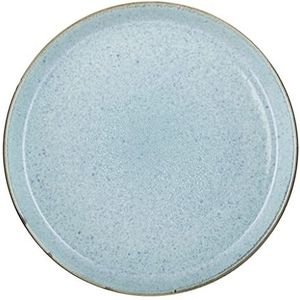 BITZ Borden, dinerborden, dinerborden van aardewerk, diameter 27 cm, grijs/lichtblauw