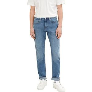 TOM TAILOR Josh Regular Slim Jeans voor heren, 10119 - Used Mid Stone Blue Denim, 29W x 32L