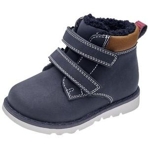 Chicco Enkellaarsjes met dubbele klittenbandsluiting, modieuze laarzen, blauw, 21 EU, Blauw, 21 EU