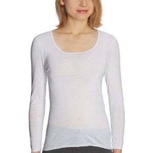 Schiesser Luxe onderhemd voor dames, Wit - Weiß (100-weiss), 36