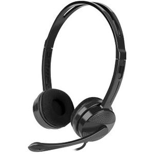 Natec NSL-1295 Canary hoofdtelefoon met microfoon, zwart