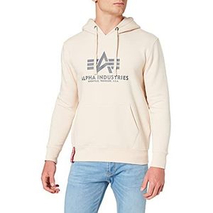 Alpha Industries Basic Hoody Sweat met capuchon voor heren Jet Stream White