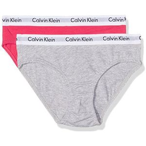 Calvin Klein Ondergoedset voor meisjes, meerkleurig (1 Azalea/1 Grey Heather 608), 128 cm