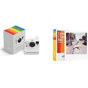 Polaroid - Now+ Generation 3 - Instantcamera Bluetooth-verbonden + kleurenfilm (8 filmpakket) - Wit