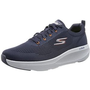 Skechers 220324 Nvor Sneakers voor heren, Navy Textiel Navy Synthetische Oranje Trim, 44 EU