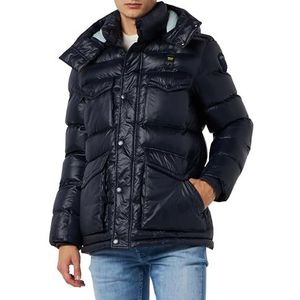 Blauer Korte jassen, gewatteerd, watten, herenjas, 888aq blauw Int. aquamarijn, 3XL