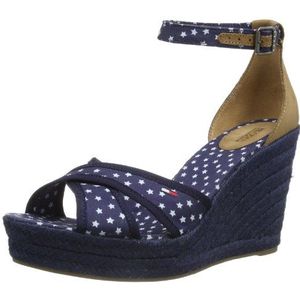 Tommy Jeans Dames Lively 15F enkelbandje, Blauwe Stardust Peacoat 472, 40 EU