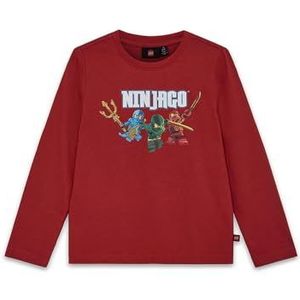 LEGO T-shirt voor kinderen, Donker rood, 134