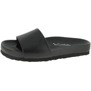 Andrea Conti Platte slippers voor dames, zwart, 36 EU