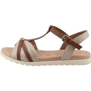 Merk - Sandaal - Kleur - Imitatieleer, Textiel - Flexibele Zool