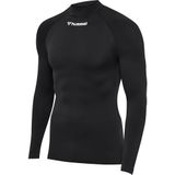 Hummel - Hmlbl Comfort 2.0 Mockneck Tee - T-shirt - Zwart - Lange Mouwen